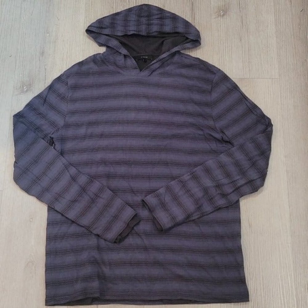 Vince Men's Small Hooded Long Sleeve Shirt